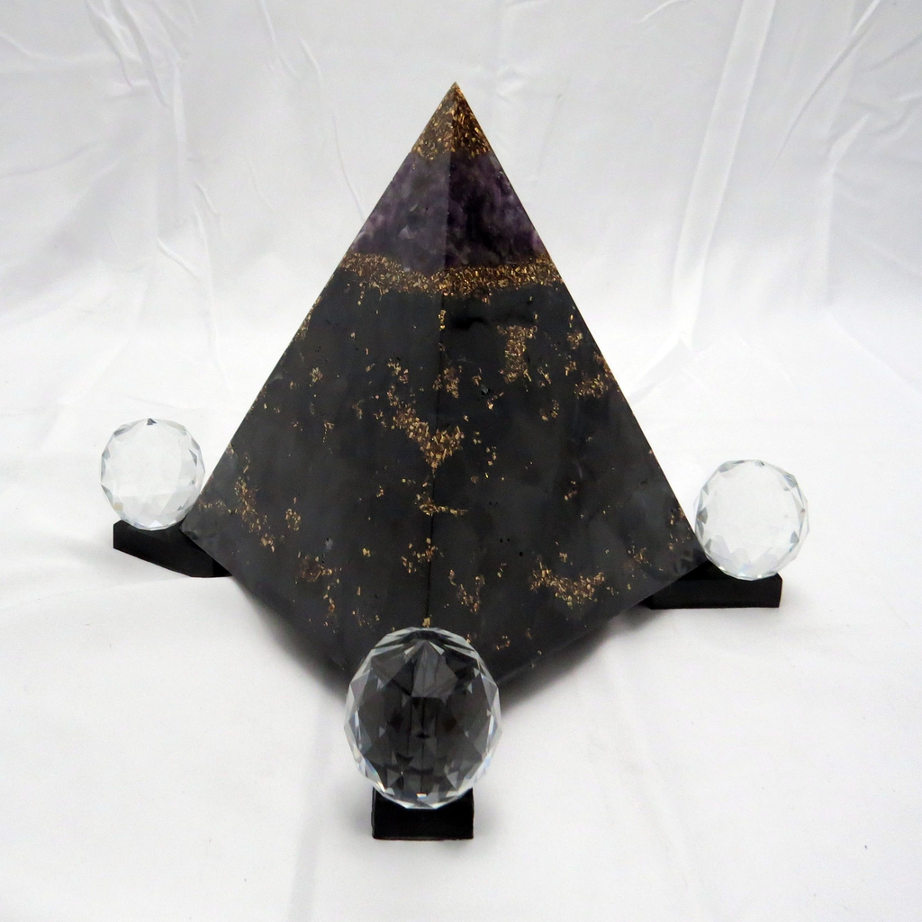 canon d'énergie Améthyste pyramide vortex de protection de la maison -