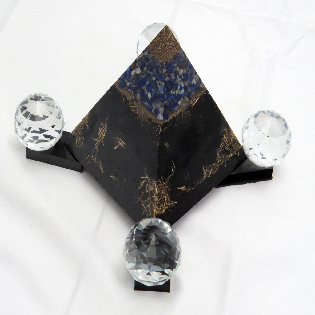 Canon d'énergie Lapis Lazuli -450m2 - Pyramide protection maison