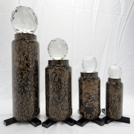 Canon d'énergie Shungite cylindre - protection énergétique maison