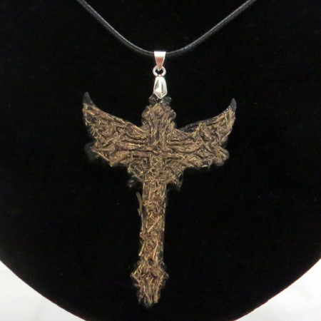 Pendentif protection croix Ange 