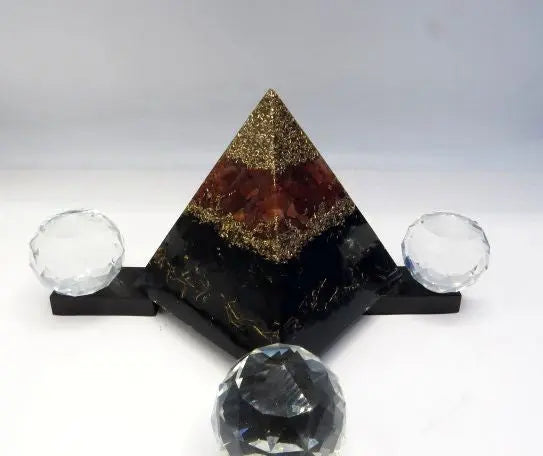 Canon d'énergie Cornaline 85mm pyramide - Joie dans la maison